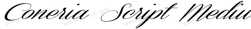 Coneria Script Mediu字体转换